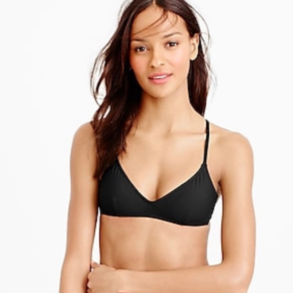 French cross back bikini top